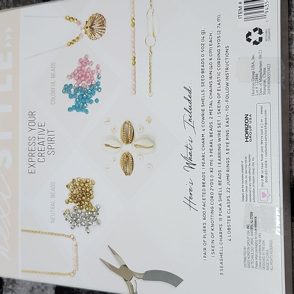 NEXT STYLE D.I.Y CHIC SHELL JEWELRY CREATE 10+ PREMIUM PIECES - Picture 9 of 11